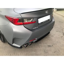 Накладки сплиттеры боковые на задний бампер на Lexus RC